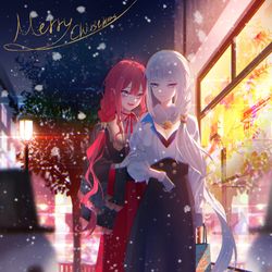 This is a pixiv picture whose title is メリークリスマス2021(遅刻).