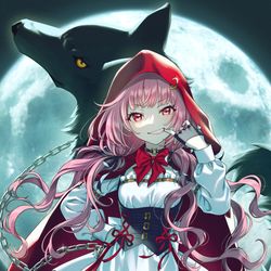 This is a pixiv picture whose title is 「あたしと勝負する？」.