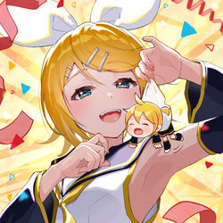 This is a pixiv picture whose title is 鏡音誕生祭2021.