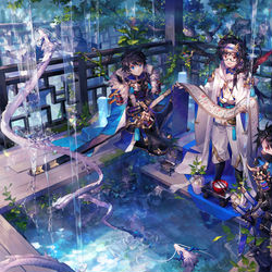 This is a pixiv picture whose title is 龍栖ノ源.
