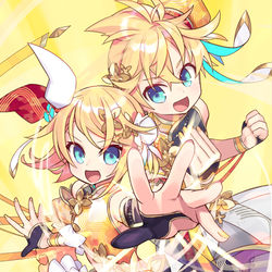This is a pixiv picture whose title is 祝！誕生日！武道家styleリンレン.