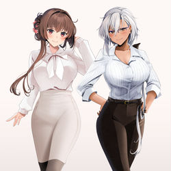 This is a pixiv picture whose title is OLな大和型.