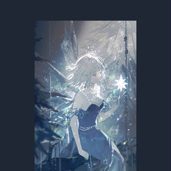 This is a pixiv picture whose title is 冬夜精灵.