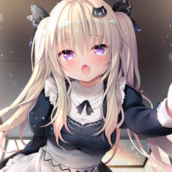 This is a pixiv picture whose title is 「はやく起きないとイタズラしちゃいますよー？ぺちぺち」.