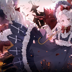 This is a pixiv picture whose title is 爆裂魔女.