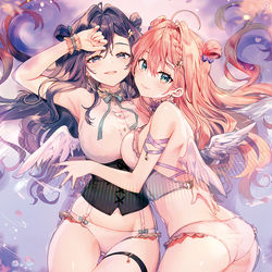 This is a pixiv picture whose title is 天使なにこはね.