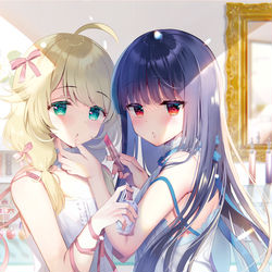 This is a pixiv picture whose title is おめかし.