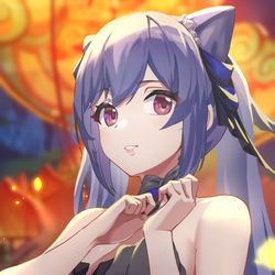 This is a pixiv picture whose title is Keqing.