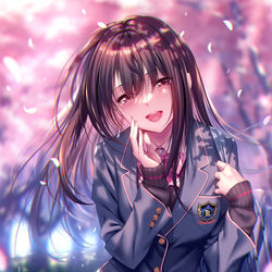 This is a pixiv picture whose title is ばーか♡.