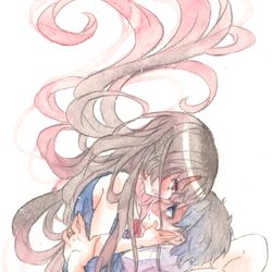 This is a pixiv picture whose title is 愛してる.