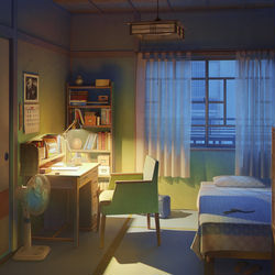 This is a pixiv picture whose title is Kagome room night version.