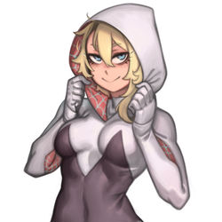 This is a pixiv picture whose title is Spider Gwen.
