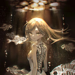 This is a pixiv picture whose title is 所詮みんなただの骨.