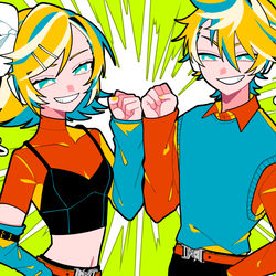 This is a pixiv picture whose title is 好敵手愛憎歌.