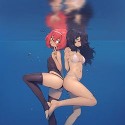 This is a pixiv picture whose title is Lila and Mia.