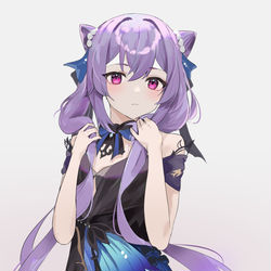 This is a pixiv picture whose title is Keqing New Outfit.