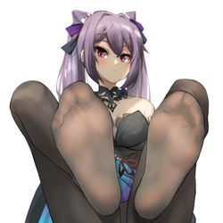 This is a pixiv picture whose title is 刻晴.