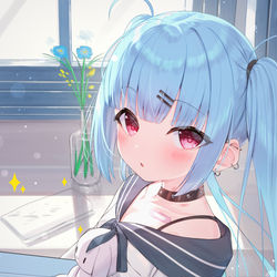 This is a pixiv picture whose title is 「おそよう…ねぇ掃除手伝ってくれる？」.