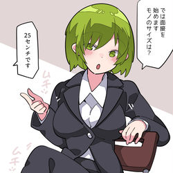 This is a pixiv picture whose title is 面接官、堕ちる。.
