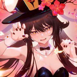 This is a pixiv picture whose title is 原神胡桃.