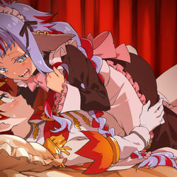 This is a pixiv picture whose title is ドMな王様を愛して罵る年下メイドボイス❤.