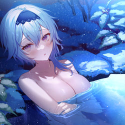 This is a pixiv picture whose title is エウルアin冷水風呂.