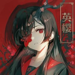 This is a pixiv picture whose title is 櫻.