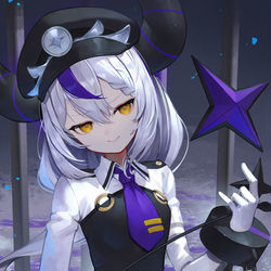 This is a pixiv picture whose title is 看守ラプ様.