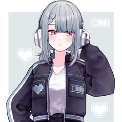 This is a pixiv picture whose title is ◇ショート丈バイカラーブルゾン◇.