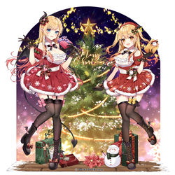 This is a pixiv picture whose title is 🎄クリスマスパーティーメルキス🎄.