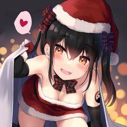 This is a pixiv picture whose title is 「彼女いないお兄ちゃんのために妹サンタが来てあげたよ♪」.
