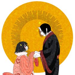 This is a pixiv picture whose title is 【鬼徹】この恋あたためてみますか？.