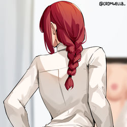 This is a pixiv picture whose title is Makima.