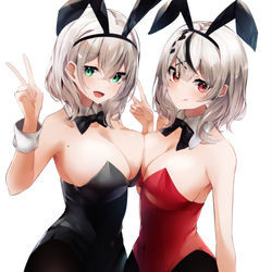 This is a pixiv picture whose title is かわいいバニー組.