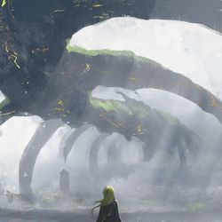 This is a pixiv picture whose title is 肋骨高原.
