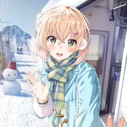 This is a pixiv picture whose title is 「ただいま」.