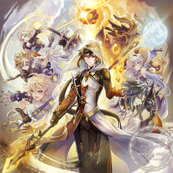 This is a pixiv picture whose title is 悠久の時を、友と.