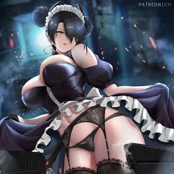 This is a pixiv picture whose title is メイド.