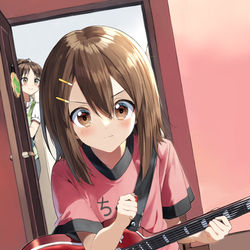 This is a pixiv picture whose title is ギータ練習.