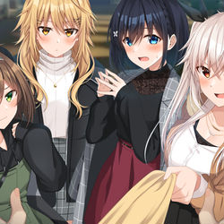 This is a pixiv picture whose title is 「誰を選ぶの！？💢」.