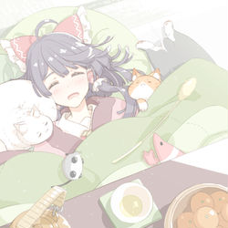 This is a pixiv picture whose title is 博麗神社の年末年始.