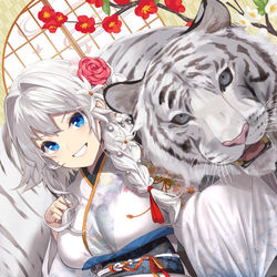 This is a pixiv picture whose title is 明けまして2022.