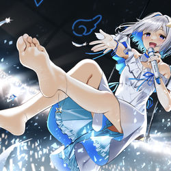 This is a pixiv picture whose title is 天音かなた2周年.