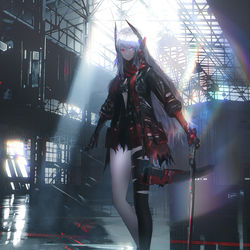 This is a pixiv picture whose title is 阿尔法.