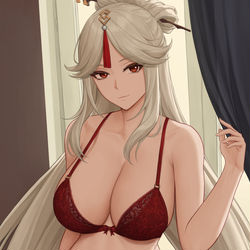 This is a pixiv picture whose title is [原神] 凝光 / Ningguang.