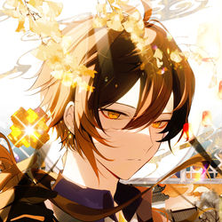 This is a pixiv picture whose title is zhongli.