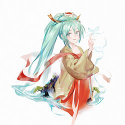 This is a pixiv picture whose title is 高山流水.