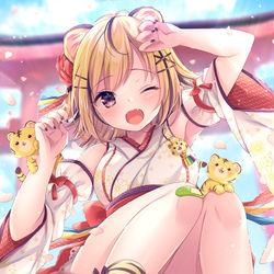 This is a pixiv picture whose title is ＼🐯2 0 2 2🌸／.