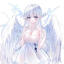 This is a pixiv picture whose title is 天使さん。。.