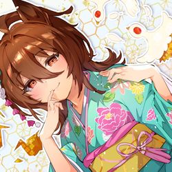 This is a pixiv picture whose title is あけましておめでタキオン.